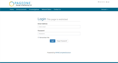 Desktop Screenshot of pageonewebhosting.com